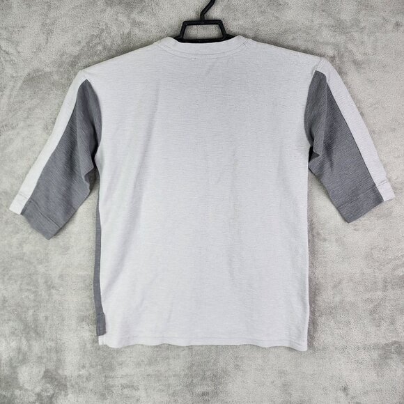 Nike Kids Dri-FIT Shirt 3/4 Sleeve Gray & White Embroidered Swoosh Youth Size XL - Picture 10 of 13